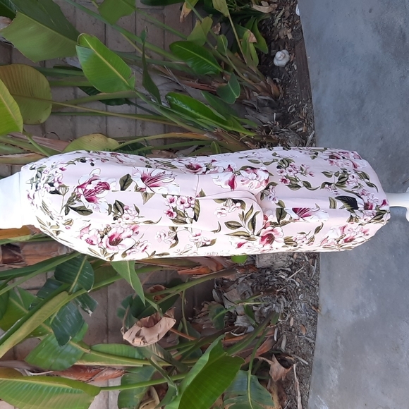 White House Black Market pink floral dress size 4 - Picture 2 of 12